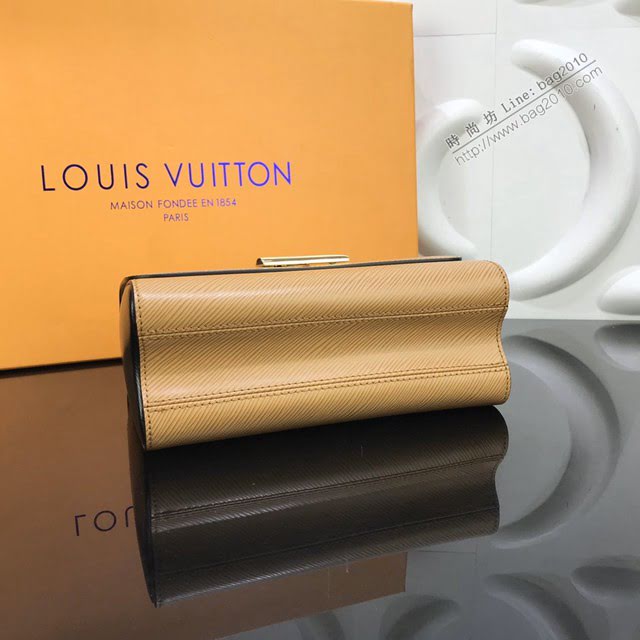 LV包包 LV新款女包 M51884 米色水波紋 TWIST中號手袋 LV單肩斜挎女包  ydh3654